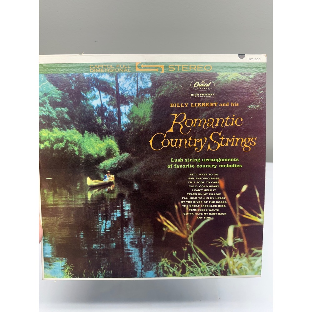 Billy Liebert Romantic Country Strings Vinyl LP Capitol Records Stereo ST 1656